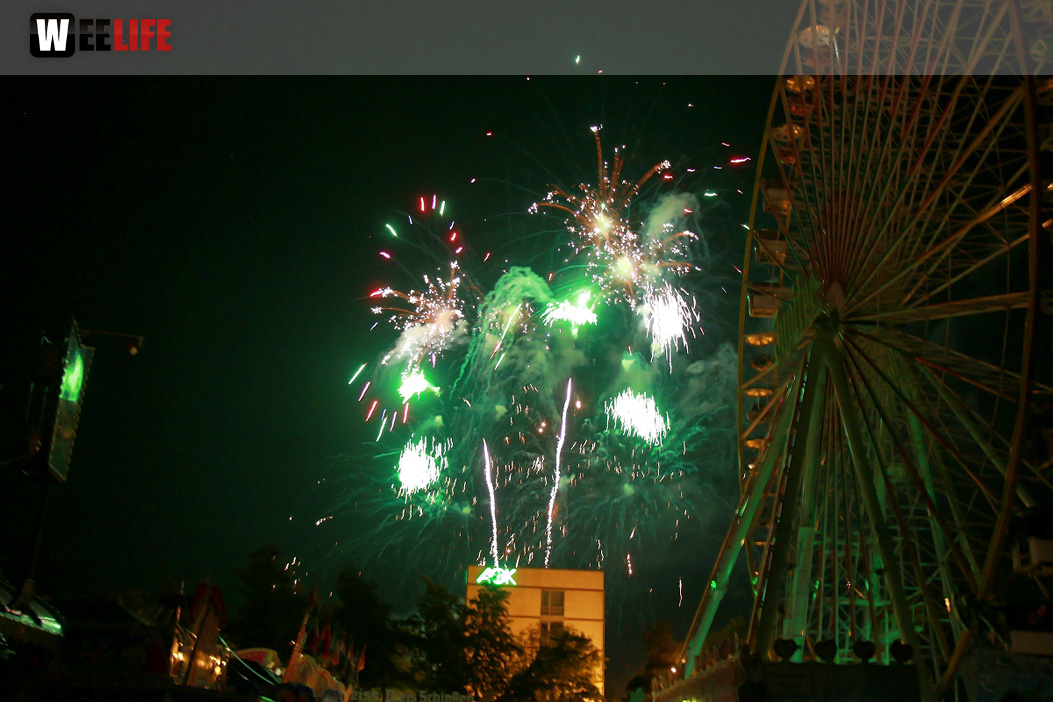Abschlussfeuerwerk Hofer Volksfest 2018