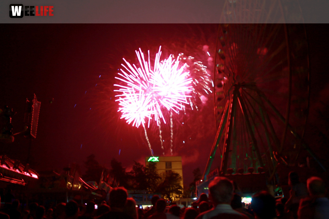 Abschlussfeuerwerk Hofer Volksfest 2018
