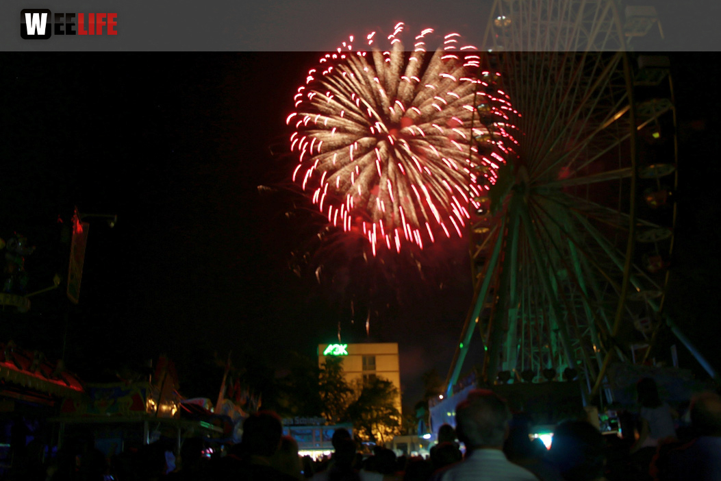Abschlussfeuerwerk Hofer Volksfest 2018