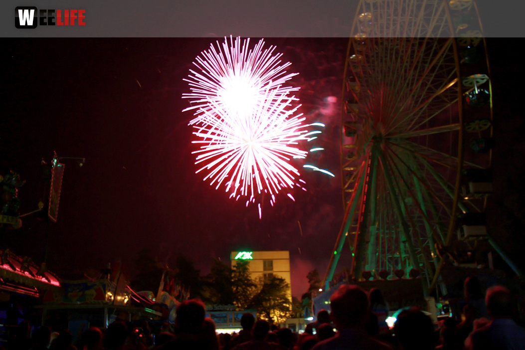 Abschlussfeuerwerk Hofer Volksfest 2018
