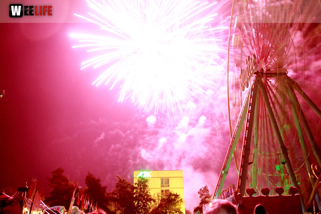 Abschlussfeuerwerk Hofer Volksfest 2018