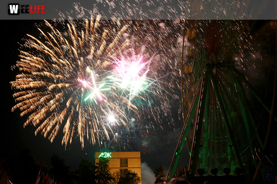 Abschlussfeuerwerk Hofer Volksfest 2018