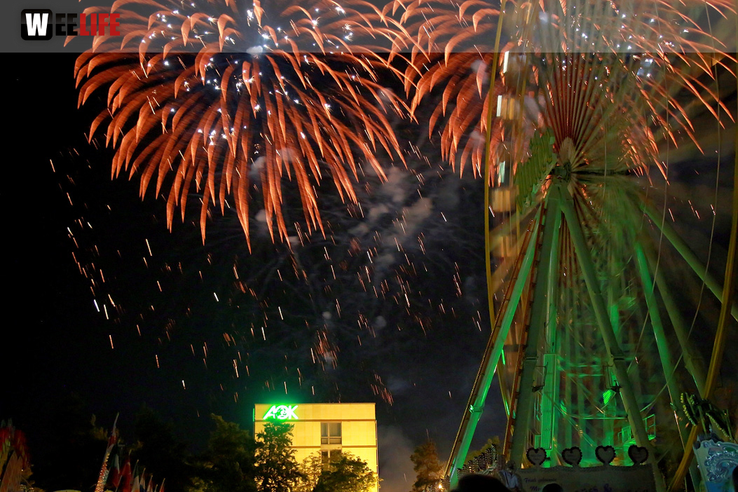 Abschlussfeuerwerk Hofer Volksfest 2018