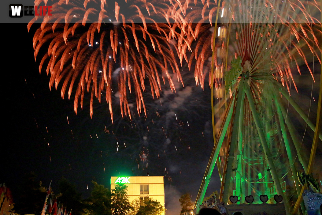 Abschlussfeuerwerk Hofer Volksfest 2018