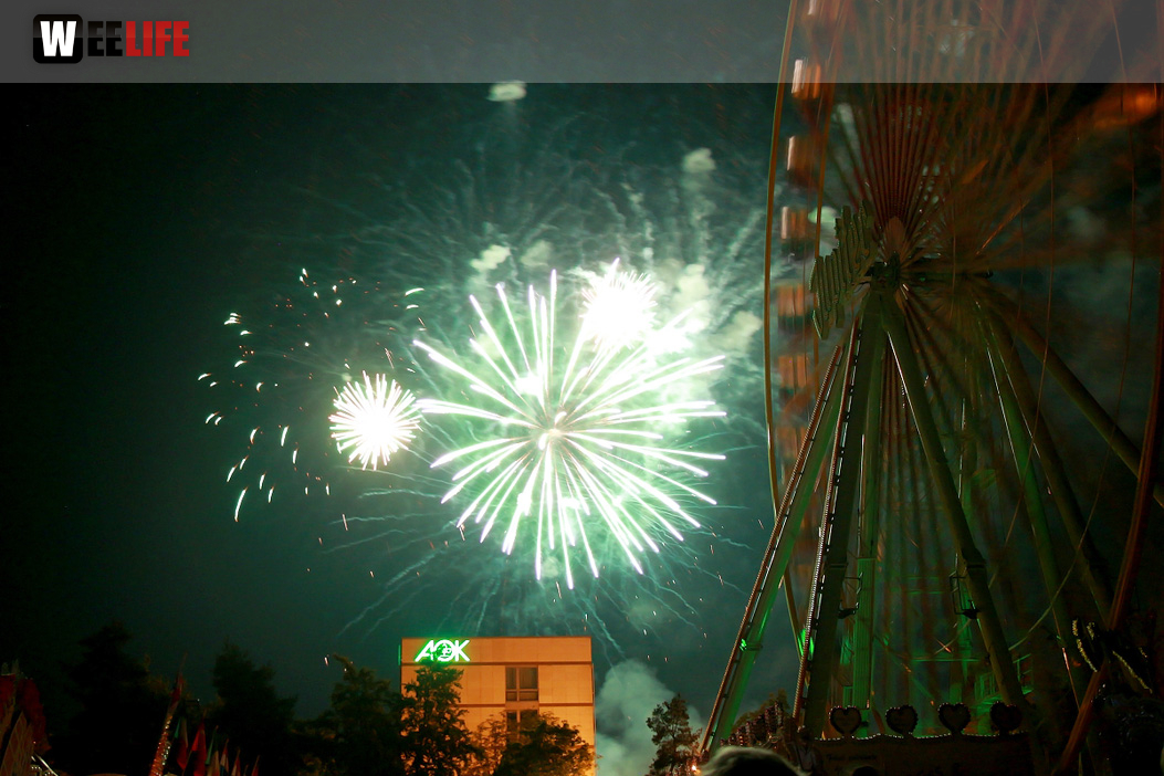 Abschlussfeuerwerk Hofer Volksfest 2018