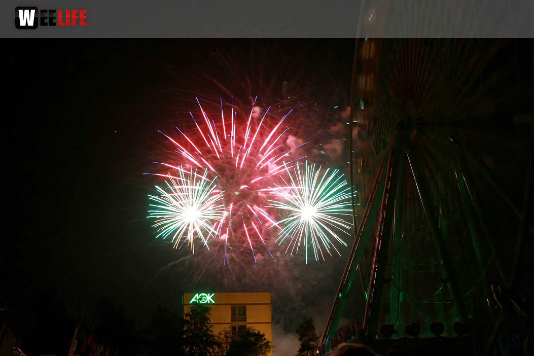 Abschlussfeuerwerk Hofer Volksfest 2018