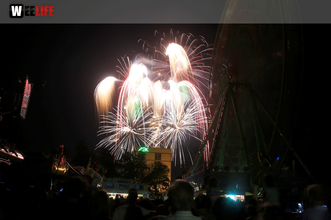 Abschlussfeuerwerk Hofer Volksfest 2018