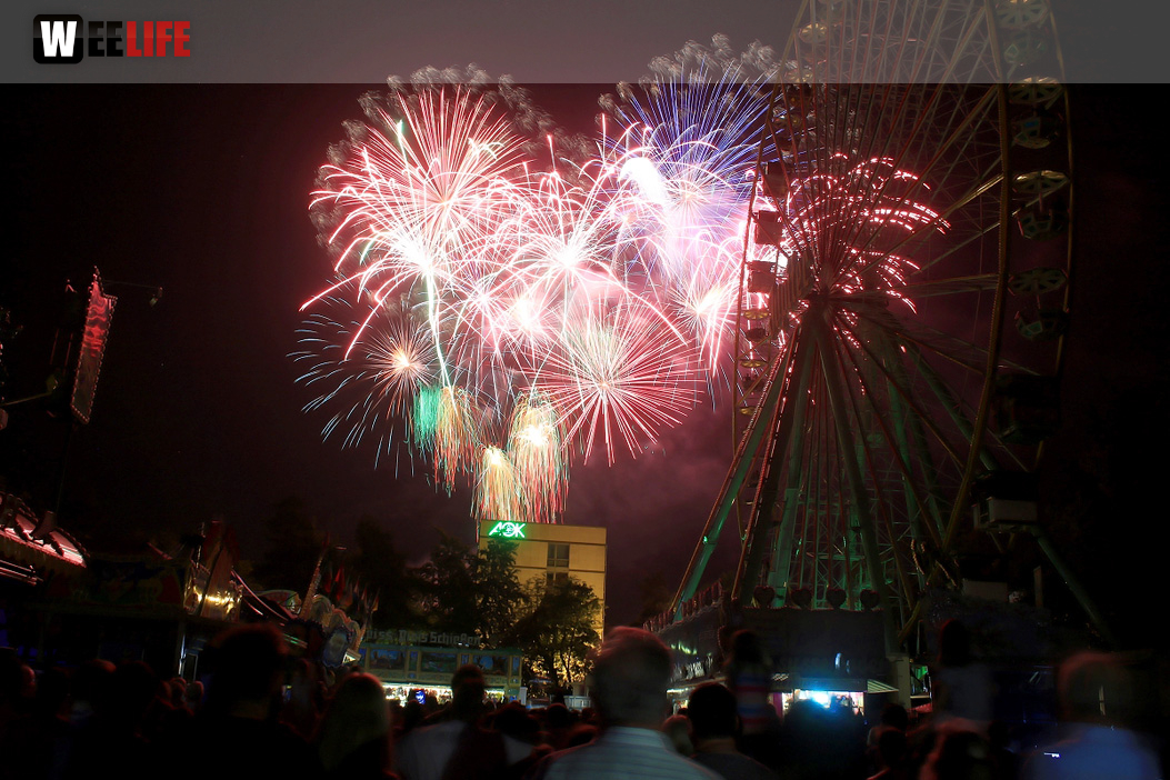Abschlussfeuerwerk Hofer Volksfest 2018