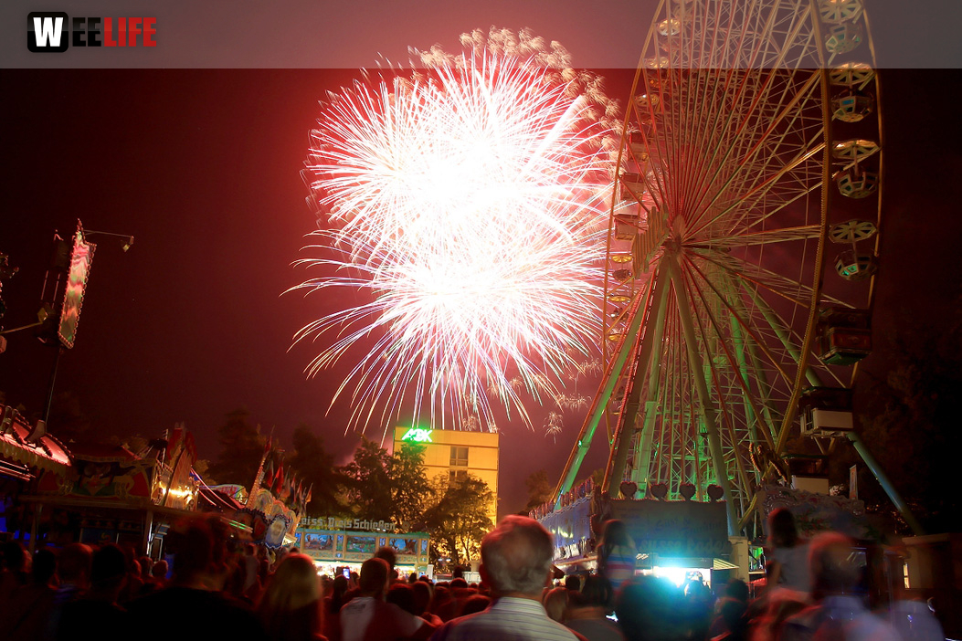 Abschlussfeuerwerk Hofer Volksfest 2018