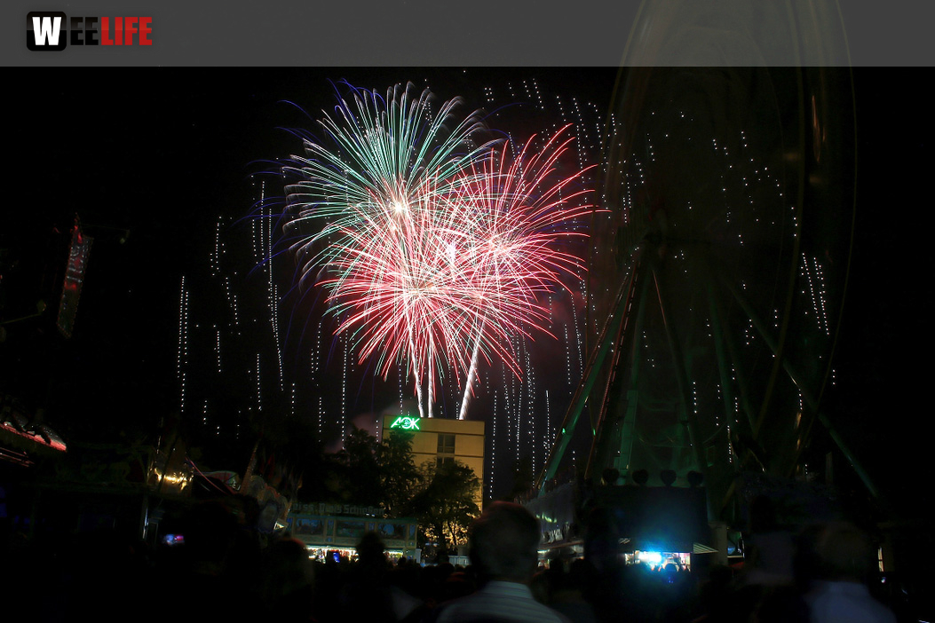 Abschlussfeuerwerk Hofer Volksfest 2018