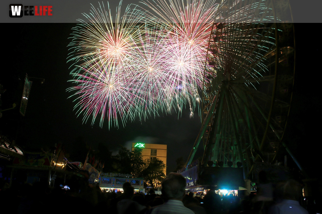 Abschlussfeuerwerk Hofer Volksfest 2018