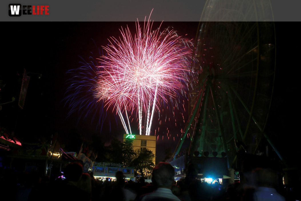 Abschlussfeuerwerk Hofer Volksfest 2018