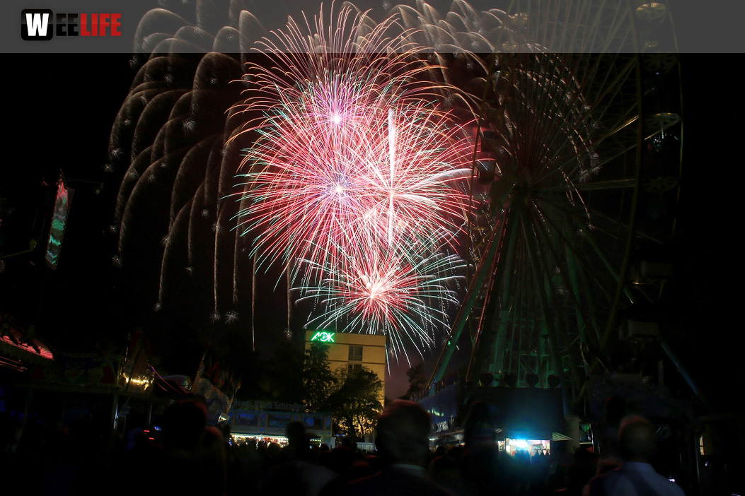 Abschlussfeuerwerk Hofer Volksfest 2018