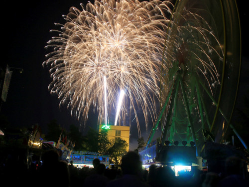 Abschlussfeuerwerk Hofer Volksfest 2018 – Foto 141