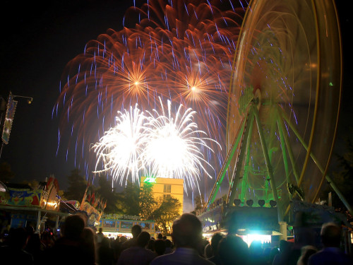 Abschlussfeuerwerk Hofer Volksfest 2018 – Foto 142