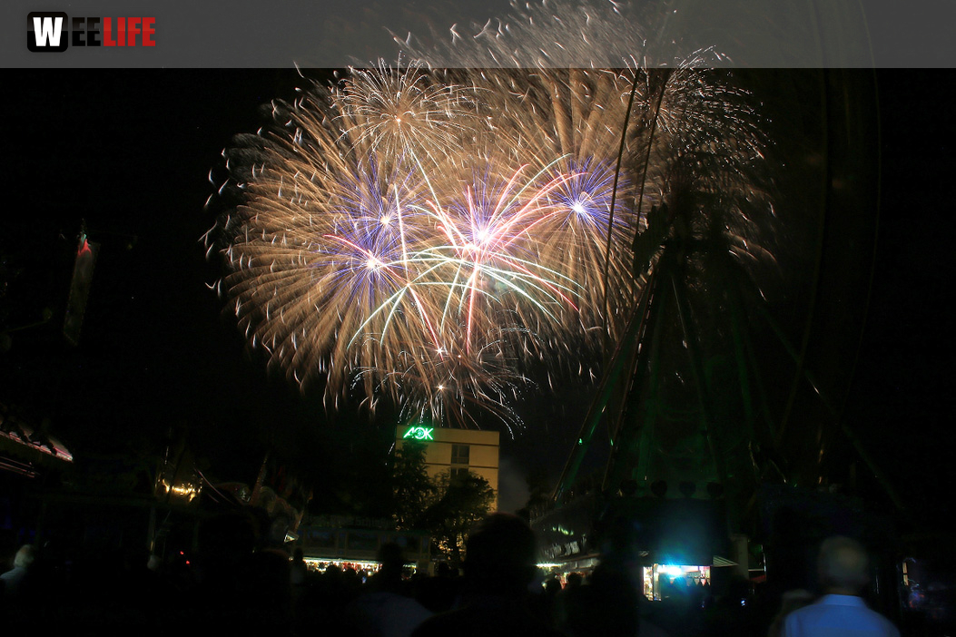 Abschlussfeuerwerk Hofer Volksfest 2018