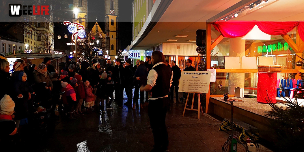 Feuerspucker Chariash Weihnachtsmarkt Hof 2.12.2018