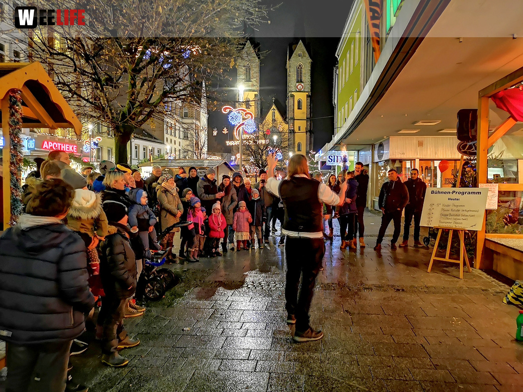 Feuerspucker Chariash Weihnachtsmarkt Hof 2.12.2018