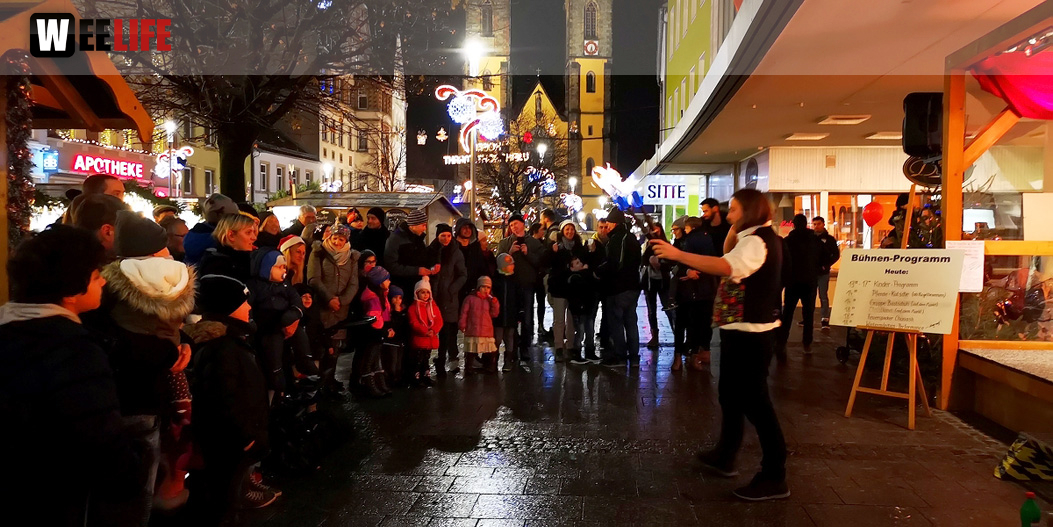 Feuerspucker Chariash Weihnachtsmarkt Hof 2.12.2018