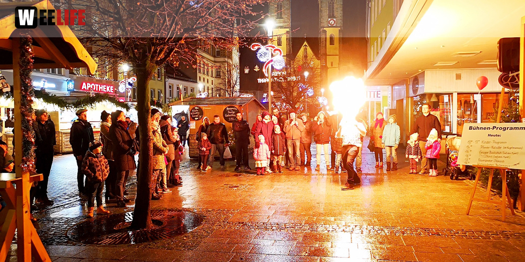 Feuerspucker Chariash Weihnachtsmarkt Hof 2.12.2018