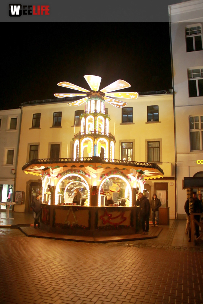 Feuerspucker Chariash Weihnachtsmarkt Hof 2.12.2018