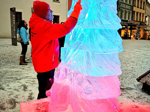 Eisschnitzer  Hofer Weihnachtsmarkt 2018 16.12.2018 – Foto 25