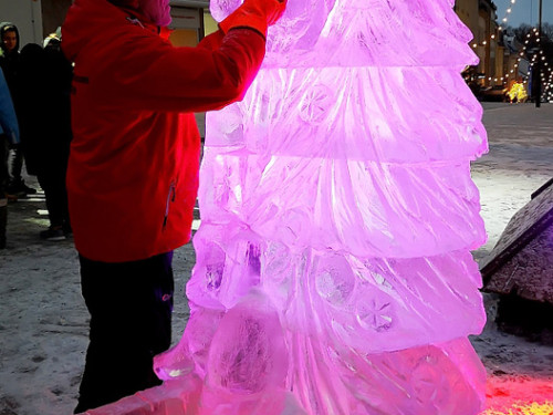 Eisschnitzer  Hofer Weihnachtsmarkt 2018 16.12.2018 – Foto 27