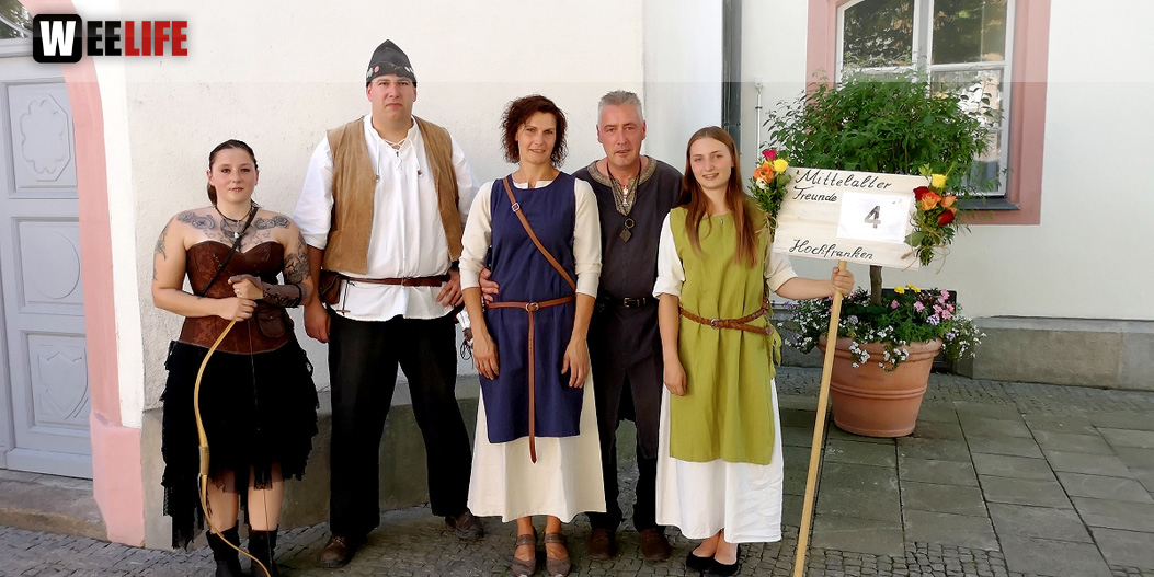 Aufstellung Volksfestumzug  Hofer Volksfest Tag 1