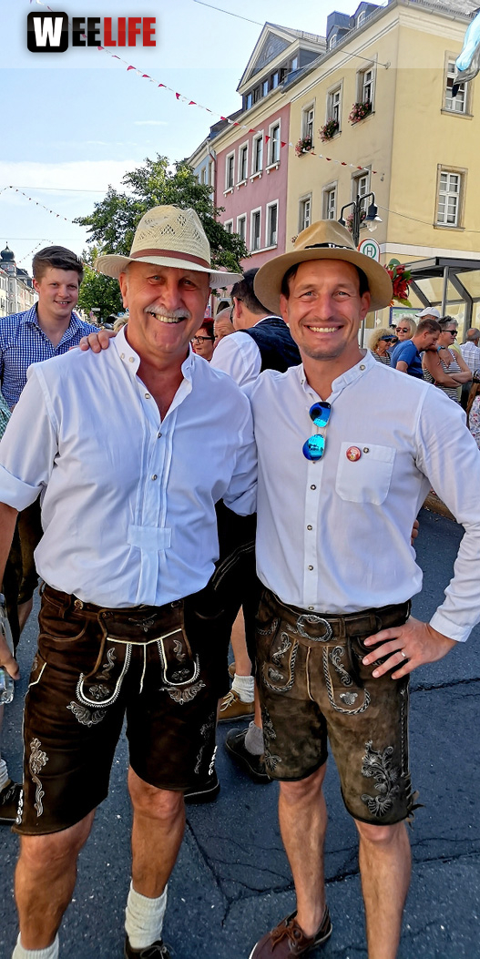 Aufstellung Volksfestumzug  Hofer Volksfest Tag 1