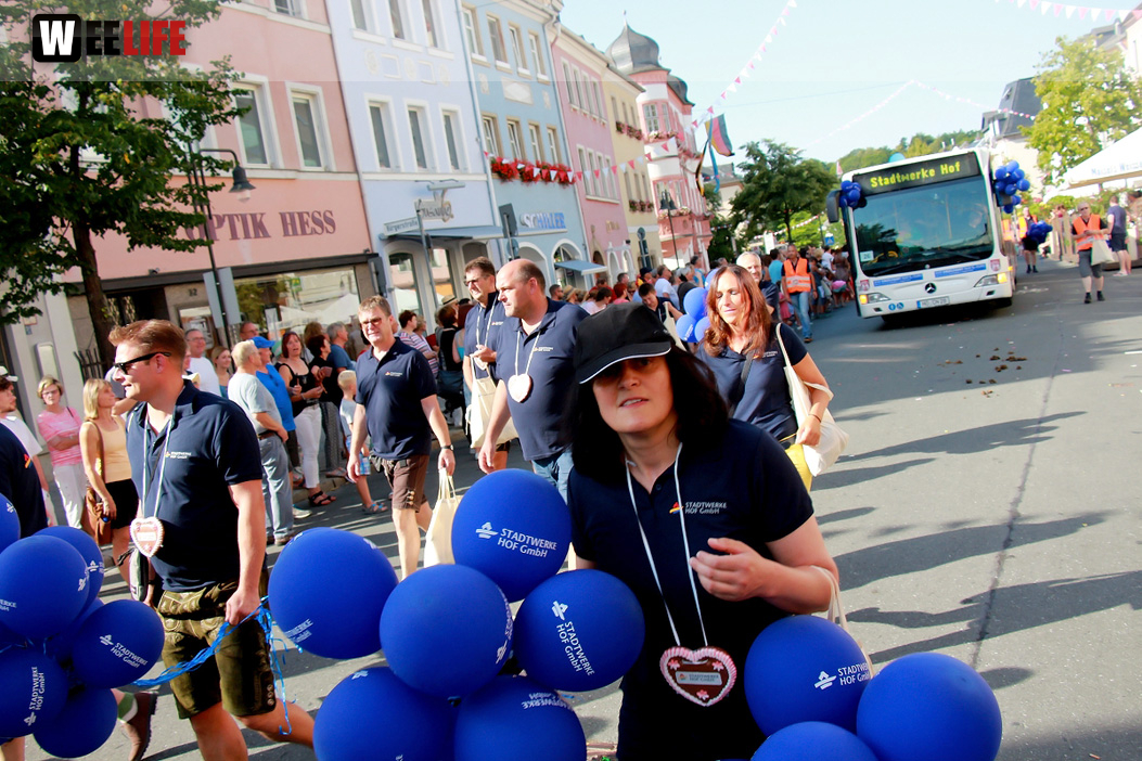 Volksfestumzug  Hofer Volksfest Tag 1