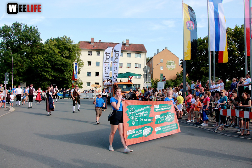Volksfestumzug  Hofer Volksfest Tag 1