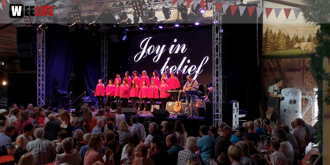 Gospelfrühschoppen mit Joy in Belief ProHof Hofer Volksfest 2019