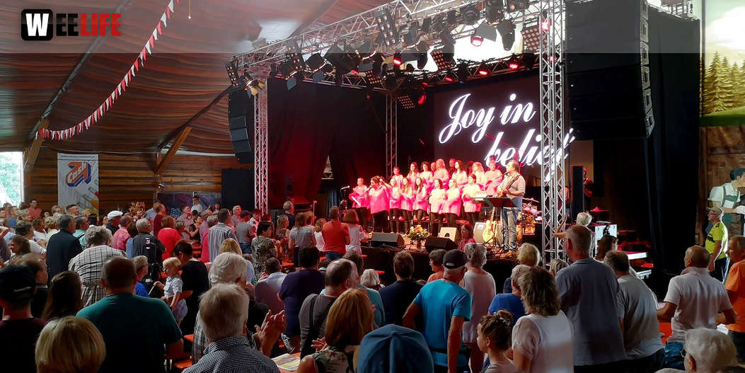 Gospelfrühschoppen mit Joy in Belief ProHof Hofer Volksfest 2019