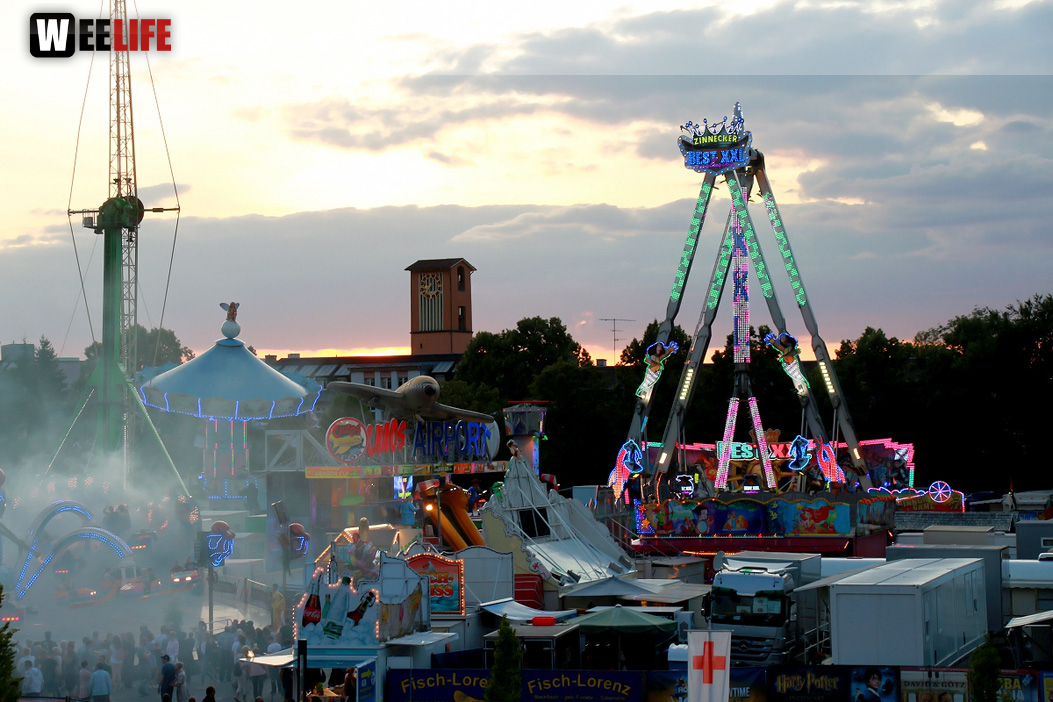 Nachmittag von Oben Hofer Volksfest Tag 7