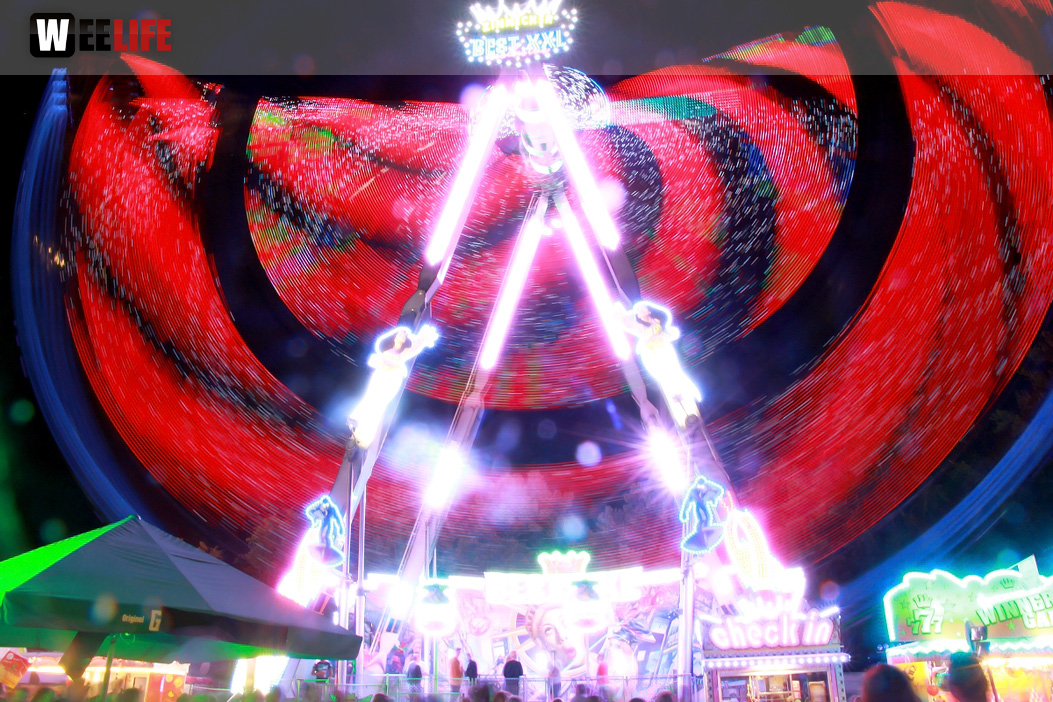 Langzeit Belichtung Hofer Volksfest 2019