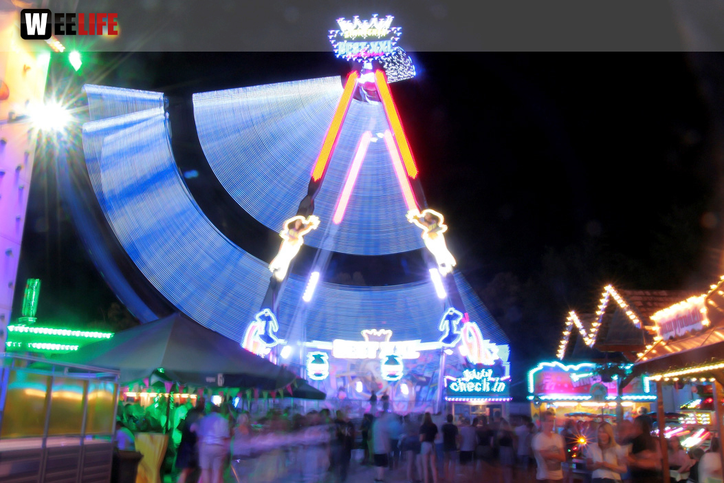 Langzeit Belichtung Hofer Volksfest 2019