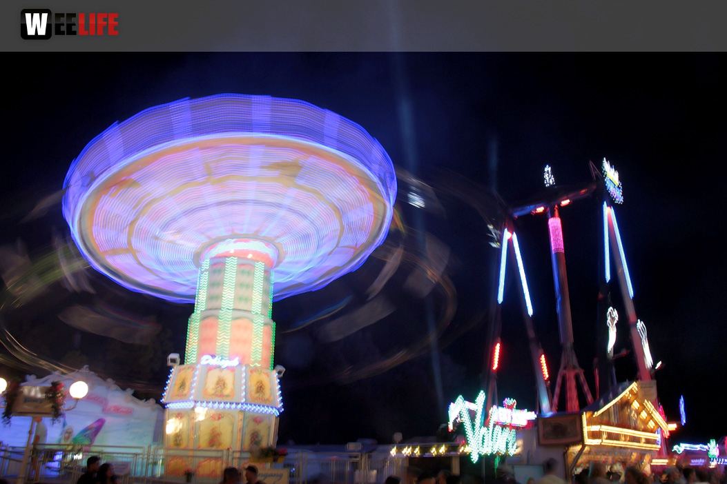 Langzeit Belichtung Hofer Volksfest 2019