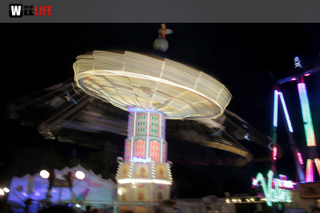 Langzeit Belichtung Hofer Volksfest 2019