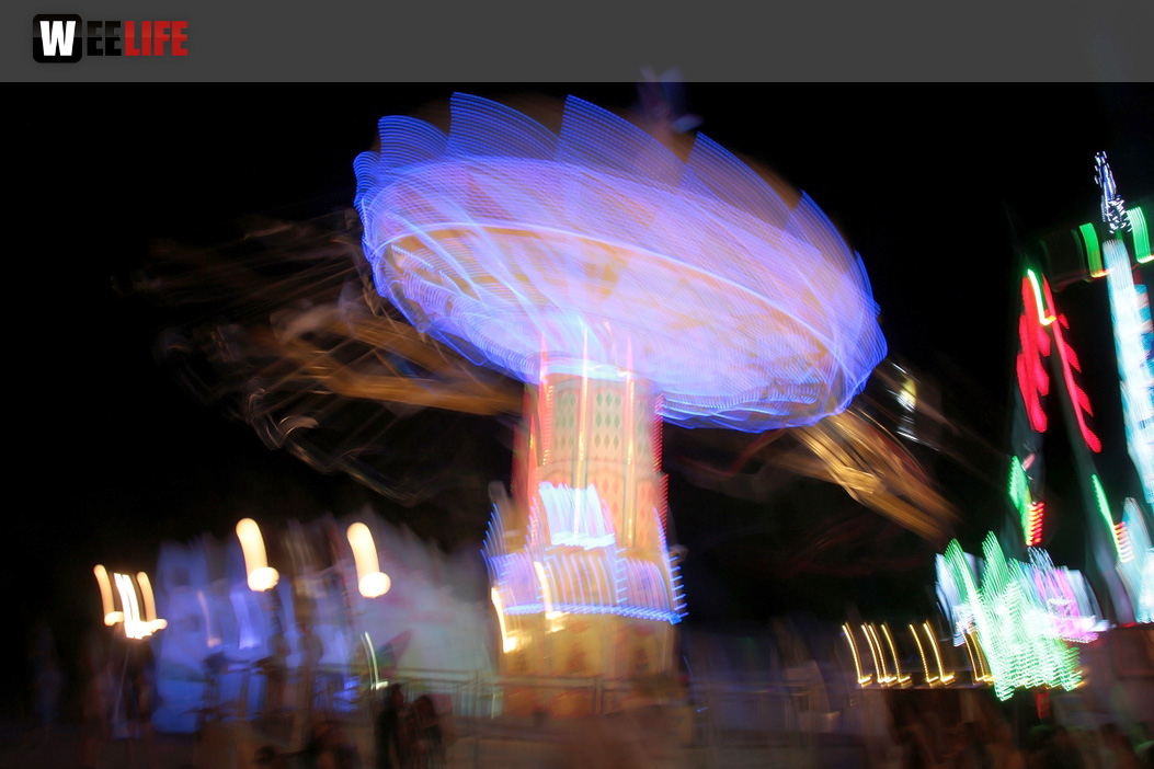 Langzeit Belichtung Hofer Volksfest 2019