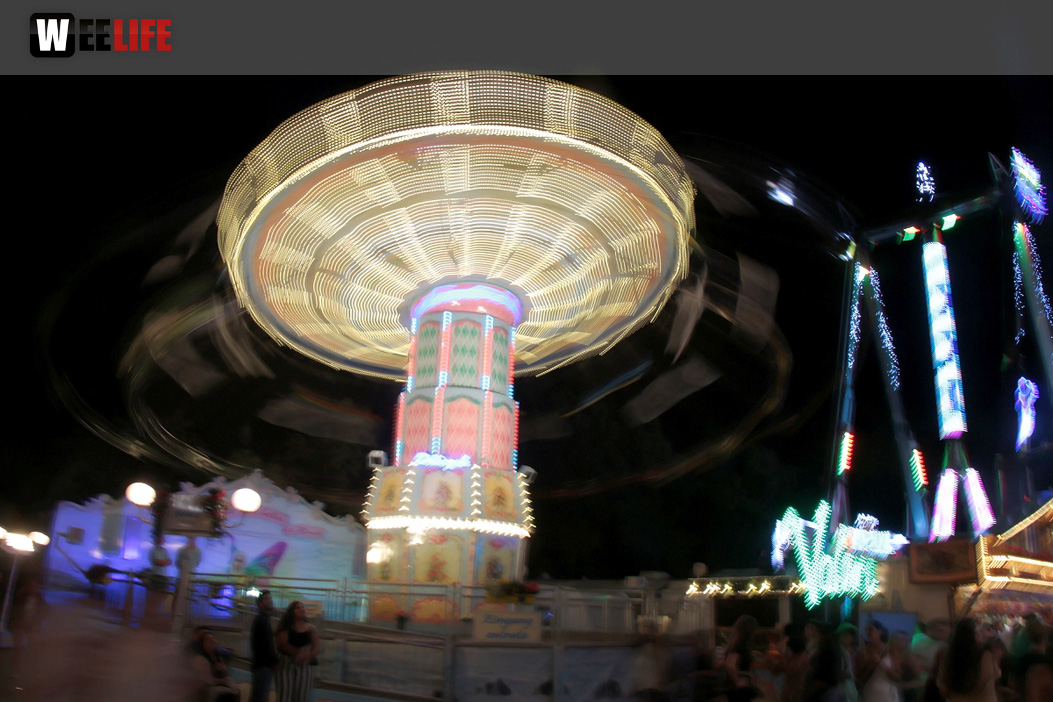 Langzeit Belichtung Hofer Volksfest 2019