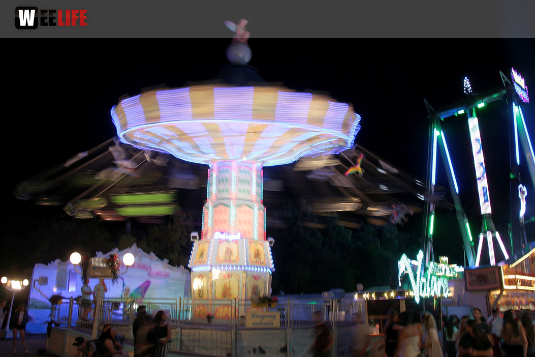 Langzeit Belichtung Hofer Volksfest 2019