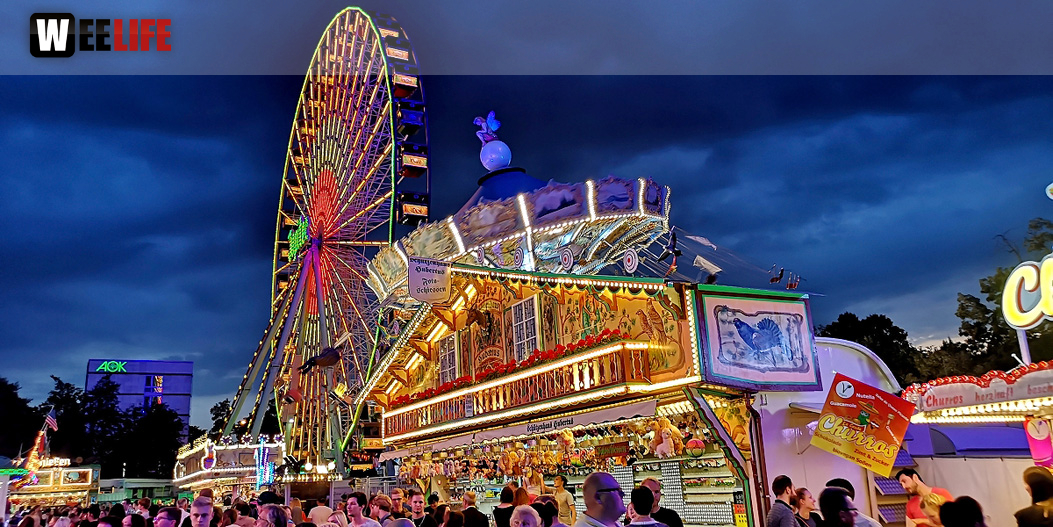 Langzeit Belichtung Hofer Volksfest 2019