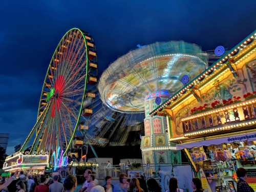 Langzeit Belichtung Hofer Volksfest 2019 – Foto 13