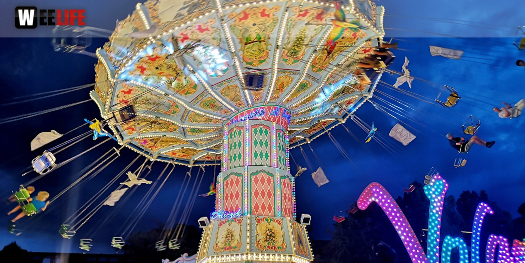 Langzeit Belichtung Hofer Volksfest 2019