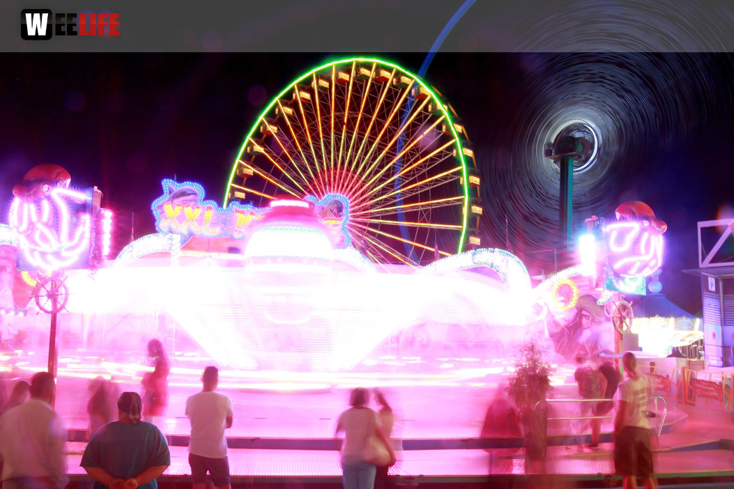 Langzeit Belichtung Hofer Volksfest 2019