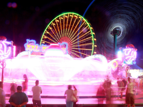 Langzeit Belichtung Hofer Volksfest 2019 – Foto 15