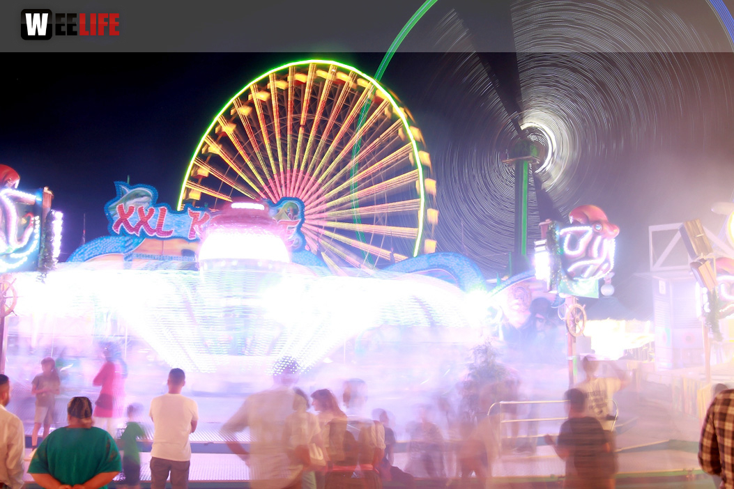 Langzeit Belichtung Hofer Volksfest 2019