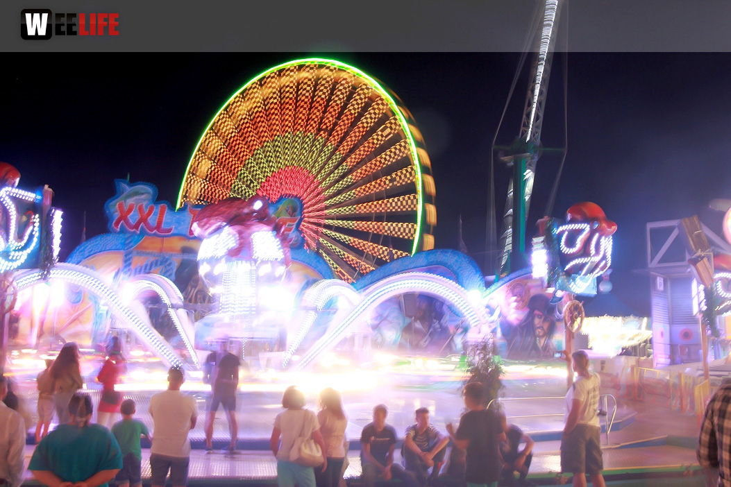 Langzeit Belichtung Hofer Volksfest 2019