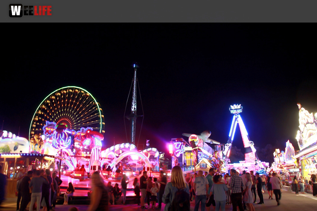 Langzeit Belichtung Hofer Volksfest 2019