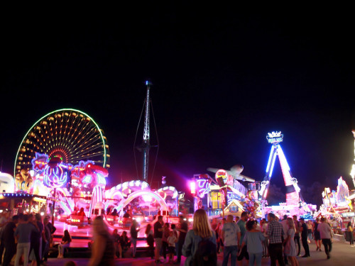 Langzeit Belichtung Hofer Volksfest 2019 – Foto 18